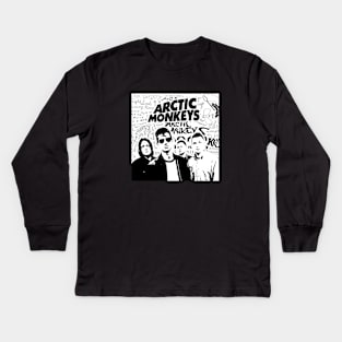 Arctic Monkeys GrungeTexture Kids Long Sleeve T-Shirt